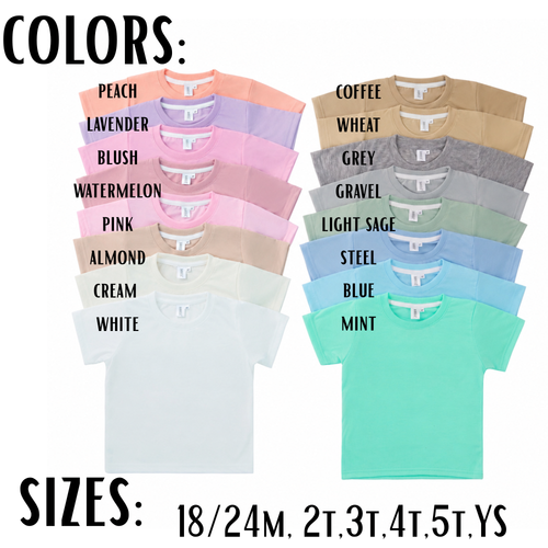PREORDER - BLUE GINGHAM NAME TEE